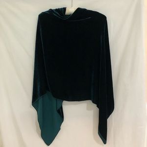 Dana Herbert velvet poncho